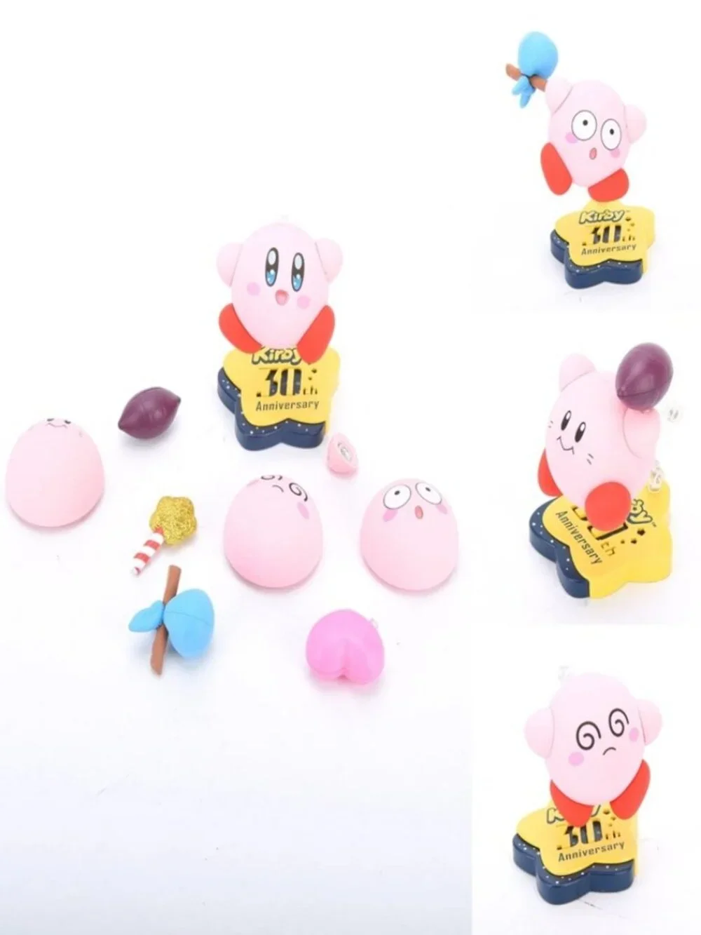 Kirby 30th Anniversary Action Figure Dolls Exchange Face Expression Toys FullSet